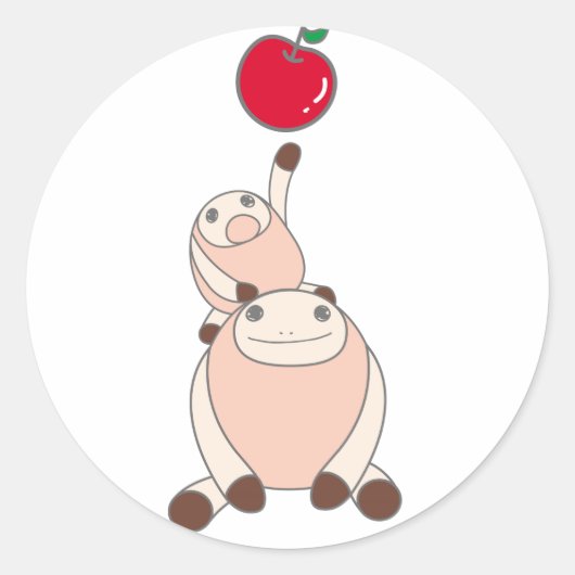 なまけたろうステッカー　はな RONDE STICKER (Voorkant)