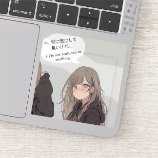べ、別に気にしてないけどステッカー|寿司娘シール STICKER