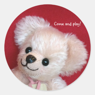 アトリエうえん　オリジナルまるしーる（あか） RONDE STICKER