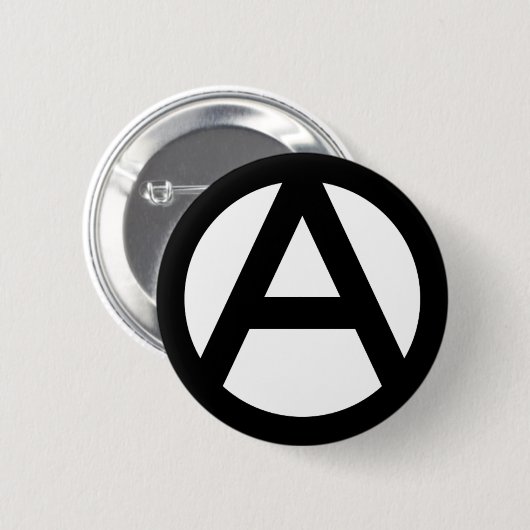 アナーキー anarchy  PUNK 無政府主義 パンク Ronde Button 5,7 Cm (Voorkant /achterkant)