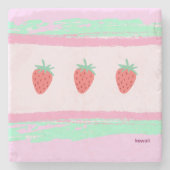 イチゴ柄がかわいい ピンク♡ STENEN ONDERZETTER (Voorkant)