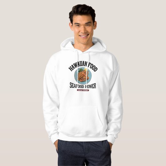 ガーリックシュリンプ(ビンテージ風) HOODIE (Voorkant volledig)