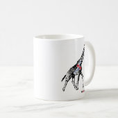 キリンと蝶のマグカップ de tasse de Giraffe&Butterfly (Devant droit)