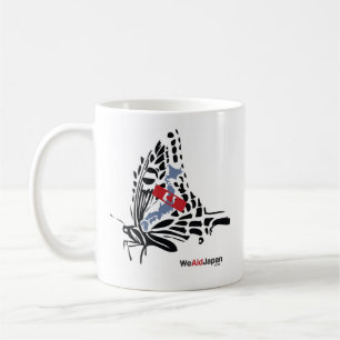 キリンと蝶のマグカップ de tasse de Giraffe&Butterfly
