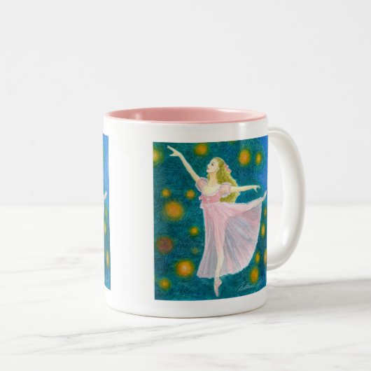 クララ　バレエマグカップ TWEEKLEURIGE KOFFIEMOK (Voorkant rechts)