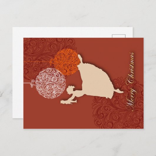 ク リ op ーマスス op eenカ800000000000000000000000000ドくるみ briefkaart (Voorkant / Achterkant)