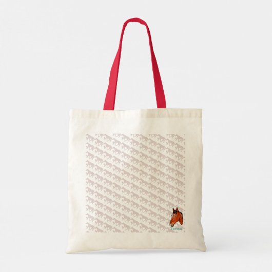 ケイメイ牧場 トントントントロちゃん 立ち姿&総柄 TOTE BAG (Achterkant)