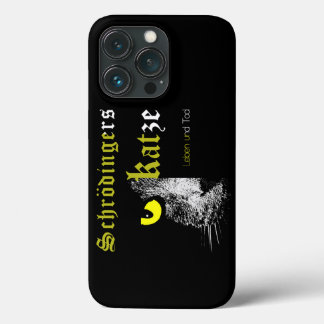 シュレ猫カラー黄(非黒) iPhone 13 PRO HOESJE