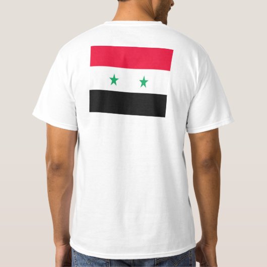 シリアの旗 T-SHIRT (Achterkant)