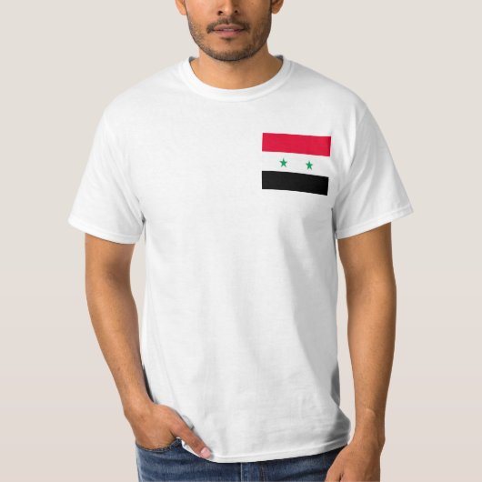 シリアの旗 T-SHIRT (Voorkant)