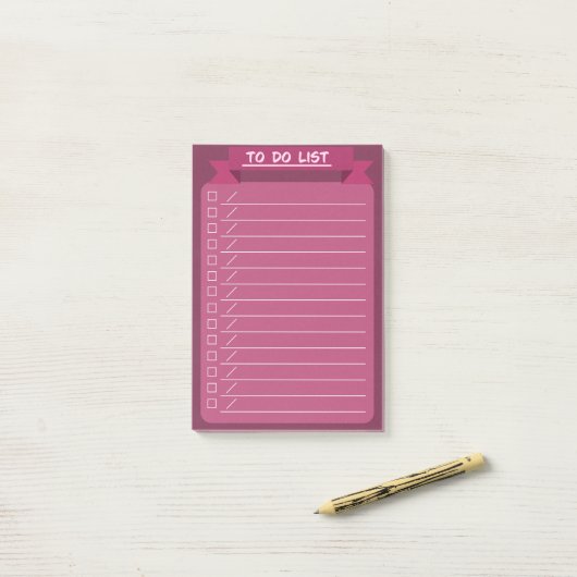シンプルなTO DO LIST POST-IT® NOTES (Op bureau)