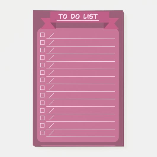シンプルなTO DO LIST POST-IT® NOTES (Voorkant)