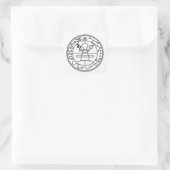【シール】ソロモンの封印 - The Seal of Solomon Vierkante Sticker (Tas)