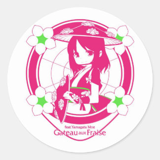 シール☆Moe_hanagasa01 Ronde Sticker
