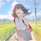 シール Seal｜帰宅JK 寿司娘 GenerativeAI Sticker (Voorkant)