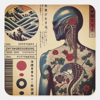 シール VIERKANTE STICKER