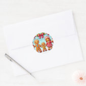 ジンジャーブレッドマンと家族 RONDE STICKER (Envelop)
