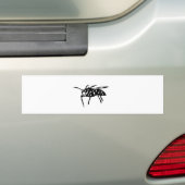 スズメバチ グッズ 蜂 hornet; yellow jacket; wasp 切り絵 bumpersticker (Op auto)