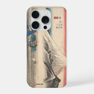 スマートフォンケースHiroshige Mount Fuji Ukiyo-e iPhone 15 P Pro Hoesje
