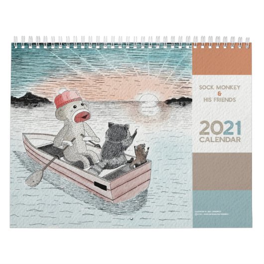 ソックモンキーと愉快な仲間たち　２０２１ KALENDER (Hoes)