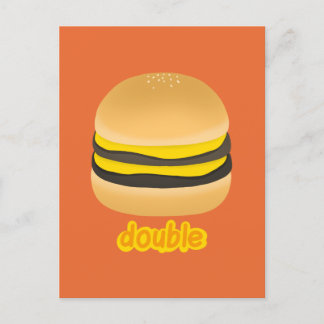 ダブルチーズバーガー version2 briefkaart