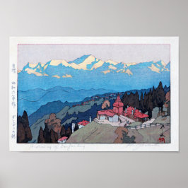 ダ ー ン 朝, Morning of Darjeeling, Hiroshi Yoshida Poster