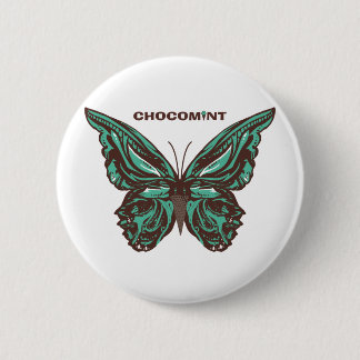 チョコミント　蝶 RONDE BUTTON 5,7 CM