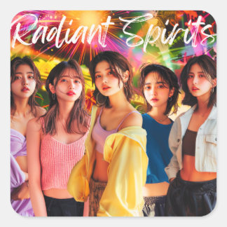 デジタルヒューマンアイドル「Radiant Dreams」　配信記念シール Vierkante Sticker