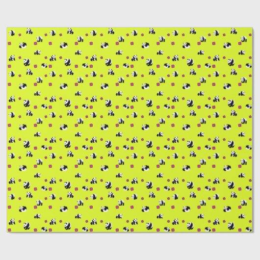 ネオンイエローのかわいいパンダ♡ CADEAUPAPIER (Vlak)