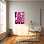 ネオンJKアートパネル|寿司娘 Art Panel GenerativeAI Canvas Afdruk