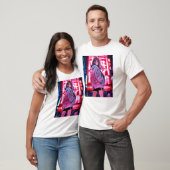 ネオンJK Tシャツ T-shirt|寿司娘 GenerativeAI T-shirt (Unisex)