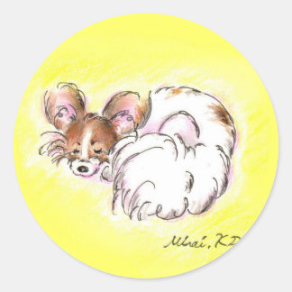 パピヨンちゃん RONDE STICKER