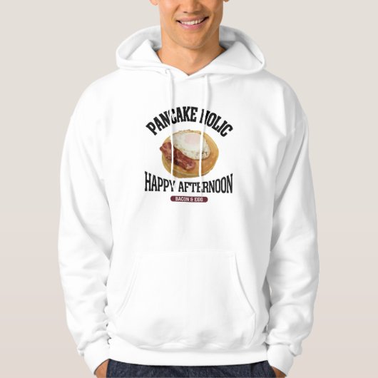 パンケーキ ベーコンエッグ(ビンテージ風) HOODIE (Voorkant)