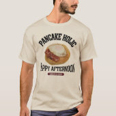 パンケーキ ベーコンエッグ(ビンテージ風) T-SHIRT (Voorkant)