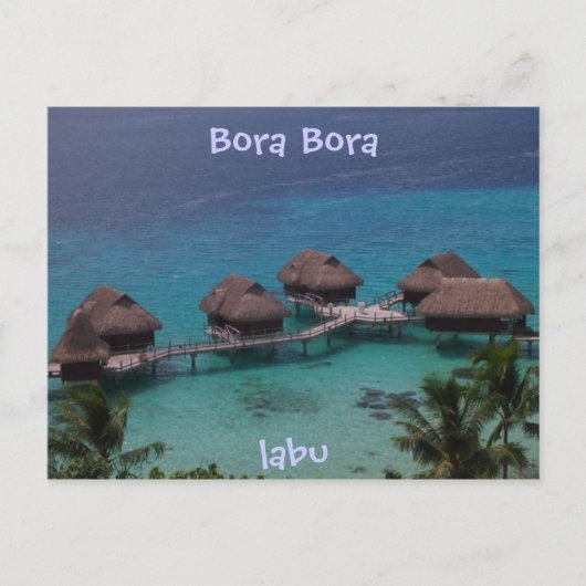 ボ ラ ラ 島 BRIEFKAART (Voorkant)