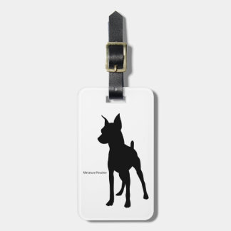 ミニチュア・ピンシャー ラゲージタグ miniature pinscher Luggage tag Bagagelabel