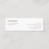 ミニマムでシンプルな名刺 ビジネスカード コーヒー MINI VISITEKAARTJE (Achterkant)