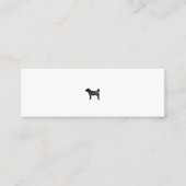 ミニマムでシンプルな名刺 ビジネスカード 犬 MINI VISITEKAARTJE (Voorkant)