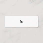 ミニマムでシンプルな名刺　ビジネスカード　 猫 MINI VISITEKAARTJE (Voorkant)