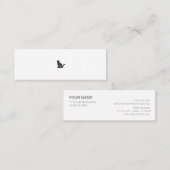 ミニマムでシンプルな名刺　ビジネスカード　 猫 MINI VISITEKAARTJE (Voorkant / Achterkant)