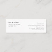 ミニマムでシンプルな名刺　ビジネスカード　 猫 MINI VISITEKAARTJE (Achterkant)