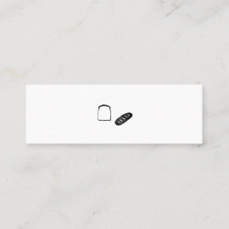 ミニマムでシンプルな名刺 ビジネスカード 食パン・フランスパン MINI VISITEKAARTJE