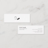 ミニマムでシンプルな名刺 ビジネスカード 食パン・フランスパン MINI VISITEKAARTJE (Voorkant / Achterkant)