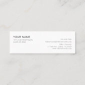 ミニマムでシンプルな名刺 ビジネスカード 食パン・フランスパン MINI VISITEKAARTJE (Achterkant)