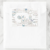 メッセージ性／アート性を重視される方に seal gete rechthoekige sticker (Tas)