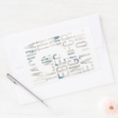 メッセージ性／アート性を重視される方に seal gete rechthoekige sticker (Envelop)