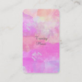 ユニークなハートのトランプ柄 オシャレな女性の VISITEKAARTJE (Achterkant)