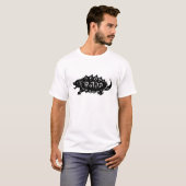 ワニガメ　亀　切り絵　alligator snapping turtle, macroclemys t-shirt (Voorkant volledig)
