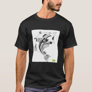 ー跳躍ー黒Tシャツ T-SHIRT