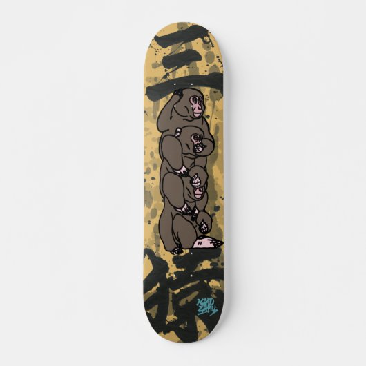 三猿-見猿聞か猿言わ猿- SKATEBOARD (Voorkant)